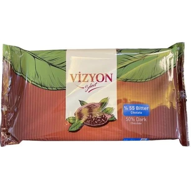 Vizyon  Select Bitter Kuvertür Çikolata 2.5 kg %55
